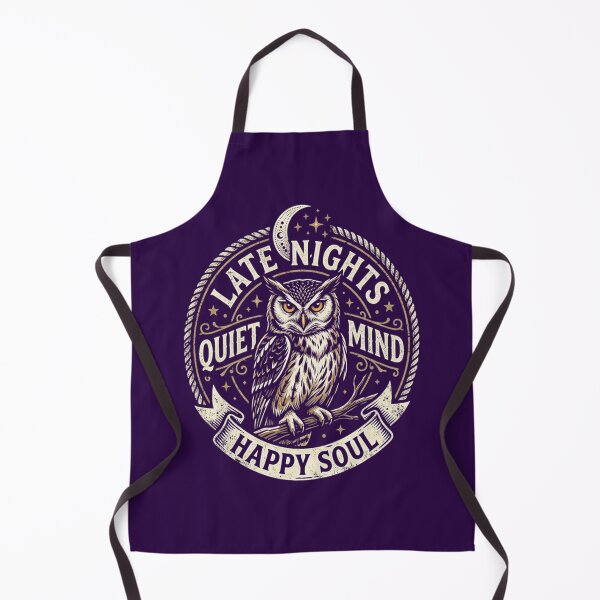 Item preview, White-browed Owl Late Nights Quiet Mind Happy Soul designed and sold by Max Store.