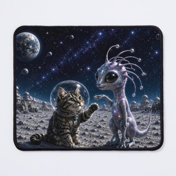 Item preview, Moonlight Encounter on an Alien World designed and sold by Moxie-Cat-Universe.