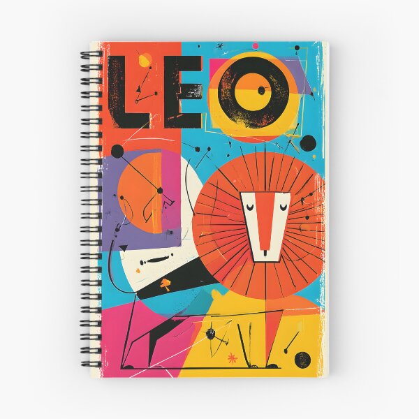 Item preview, Majestic Leo Lion in Bold Geometric Colors with Contemporary Zodiac Astrology Wall Art designed and sold by OlfactoART Studio.