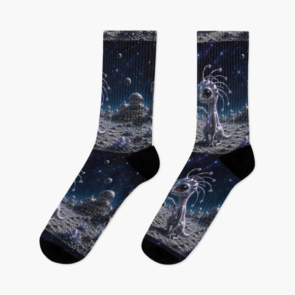 Item preview, Moonlight Encounter on an Alien World designed and sold by Moxie-Cat-Universe.