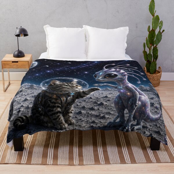 Item preview, Moonlight Encounter on an Alien World designed and sold by Moxie-Cat-Universe.