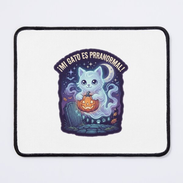 Item preview, White Cat Ghost Halloween Pumpkin Mi Gato Es Prranormal Spooky Cute designed and sold by Ghostlycats2026.