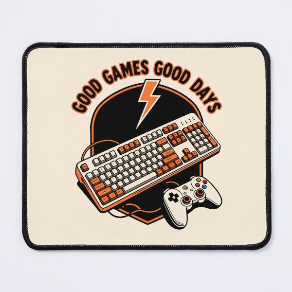 Item preview, GOOD GAMES GOOD DAYS – Mechanical Keyboard And Controller Vintage Gaming Design designed and sold by tarkone.
