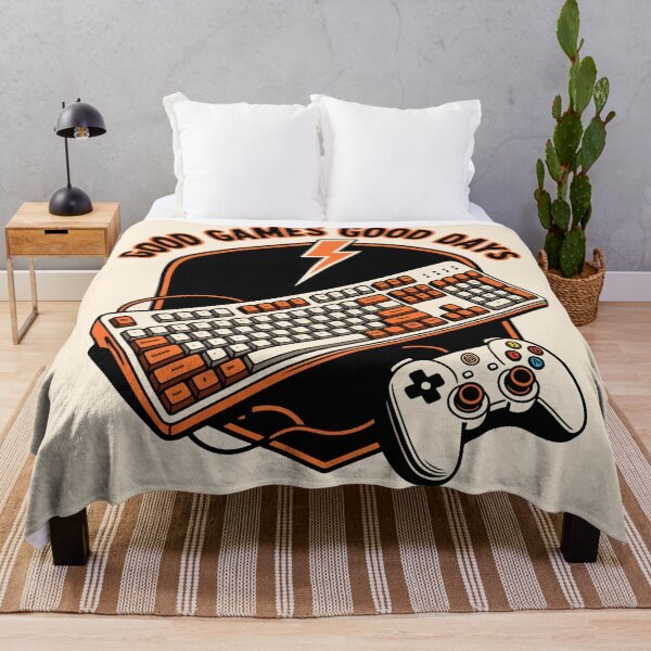 Item preview, GOOD GAMES GOOD DAYS – Mechanical Keyboard And Controller Vintage Gaming Design designed and sold by tarkone.