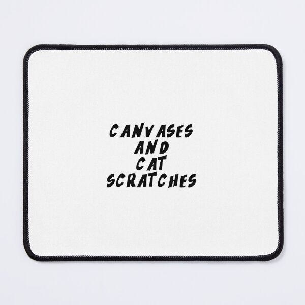 Item preview, Text Typography Canvases and cat scratches Cat + Art designed and sold by Typetextstudio.