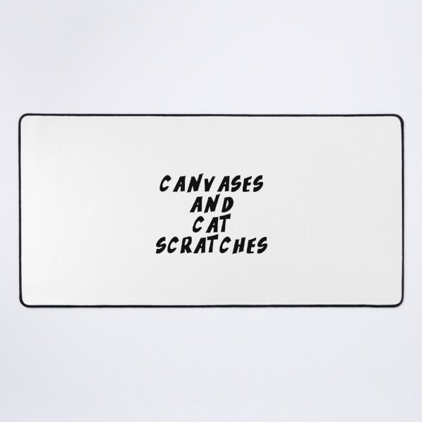 Item preview, Text Typography Canvases and cat scratches Cat + Art designed and sold by Typetextstudio.