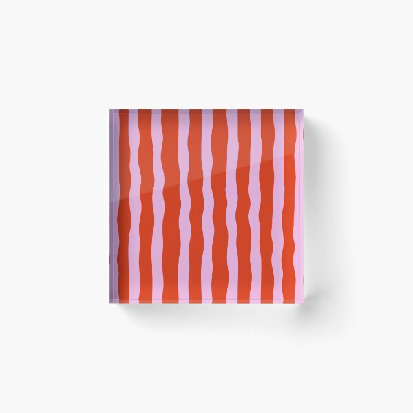Item preview, Red  Pink Wavy  Minimal Seamless Lines, Modern Neutral Abstract Design designed and sold by BigDigital.