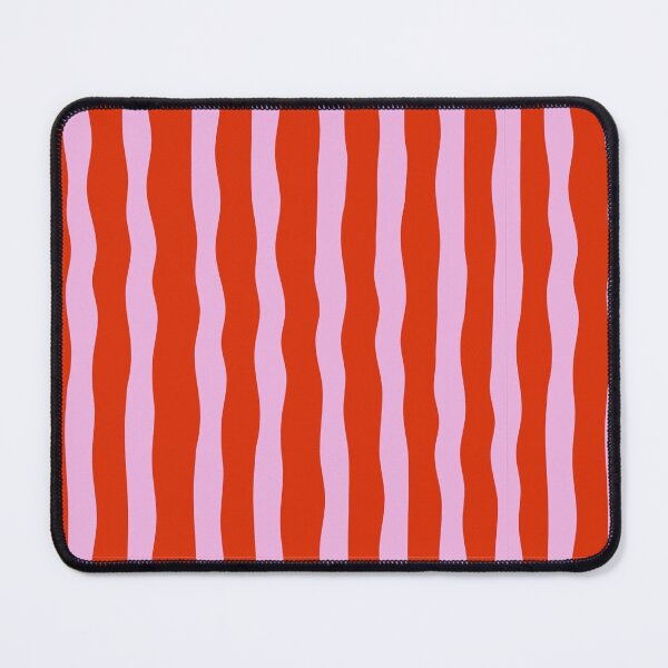 Item preview, Red Pink Wavy Minimal Seamless Lines, Modern Neutral Abstract Design designed and sold by BigDigital.