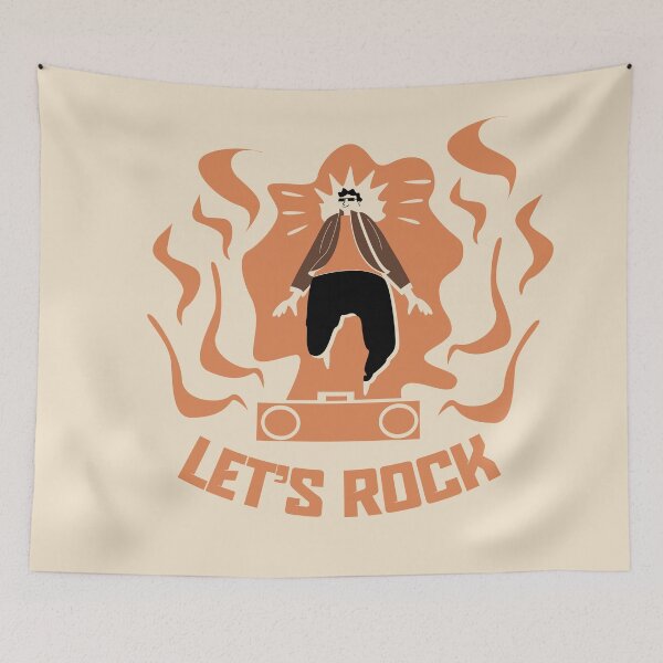 Item preview, Let's Rock Minimalist Music Lover Illustration designed and sold by beboplab.