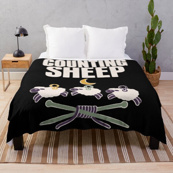 Item preview, Counting Sheep Funny Knitting Shirt | Knitting Sheep Knitter Gift Stitch Humor designed and sold by StickyGuys.