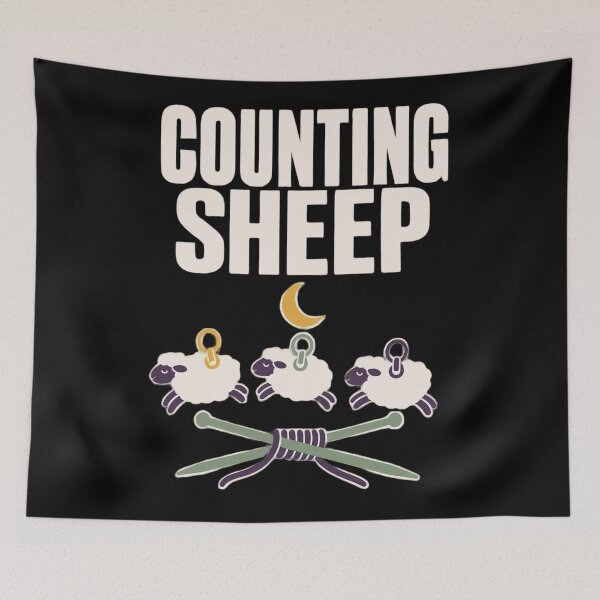 Item preview, Counting Sheep Funny Knitting Shirt | Knitting Sheep Knitter Gift Stitch Humor designed and sold by StickyGuys.