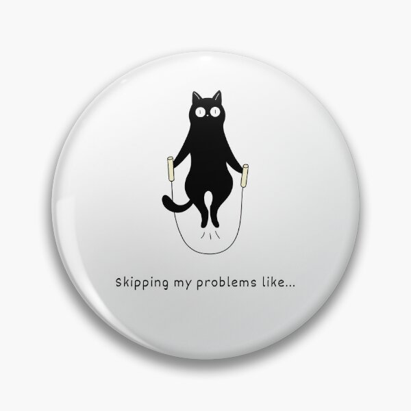 Item preview, Cute Black Cat Jumping Rope  designed and sold by sahereative-03.