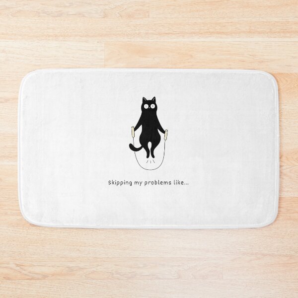 Item preview, Cute Black Cat Jumping Rope  designed and sold by sahereative-03.