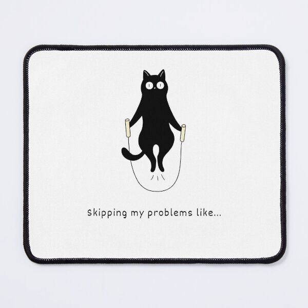Item preview, Cute Black Cat Jumping Rope designed and sold by sahereative-03.