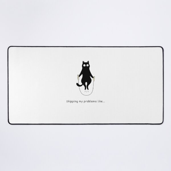 Item preview, Cute Black Cat Jumping Rope  designed and sold by sahereative-03.