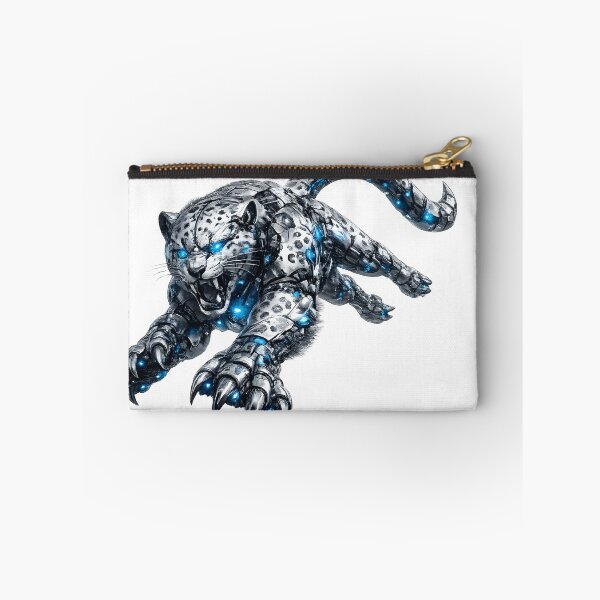 Item preview, Steel Snow Leopard V5 Elite – Premium Mechanical Snow Leopard | Industrial Mecha Beast | Futuristic Robotic Snow Leopard Art designed and sold by SteelCoat Studio.