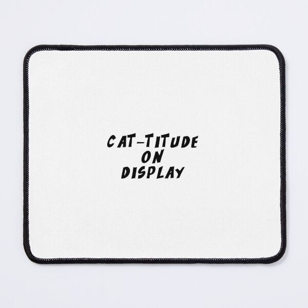 Item preview, Text Typography Cat-titude on display Cat + Art designed and sold by Typetextstudio.