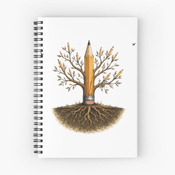 Item preview, Pencil Tree T-Shirt & Sticker | Symbolic Learning & Growth Illustration | Teacher & Student Gift designed and sold by Sunday.Supply.
