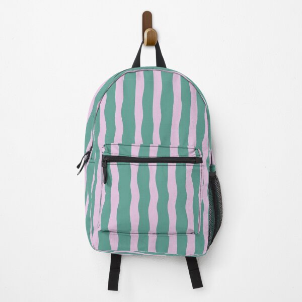 Item preview,   Pink Green Wavy Stripes  Pink Minimal Seamless Lines, Modern Neutral Abstract Design designed and sold by BigDigital.