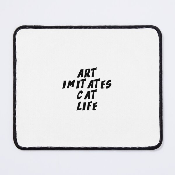 Item preview, Text Typography Art imitates cat life Cat + Art designed and sold by Typetextstudio.