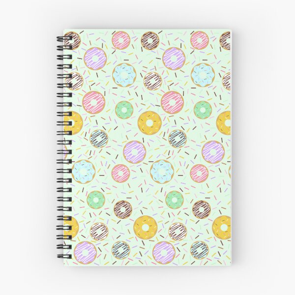 Item preview, Donuts with sprinkles, Mint background with mini doughnuts and rainbow sprinkles designed and sold by bestggraphico.