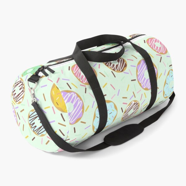 Item preview, Donuts with sprinkles, Mint background with mini doughnuts and rainbow sprinkles designed and sold by bestggraphico.