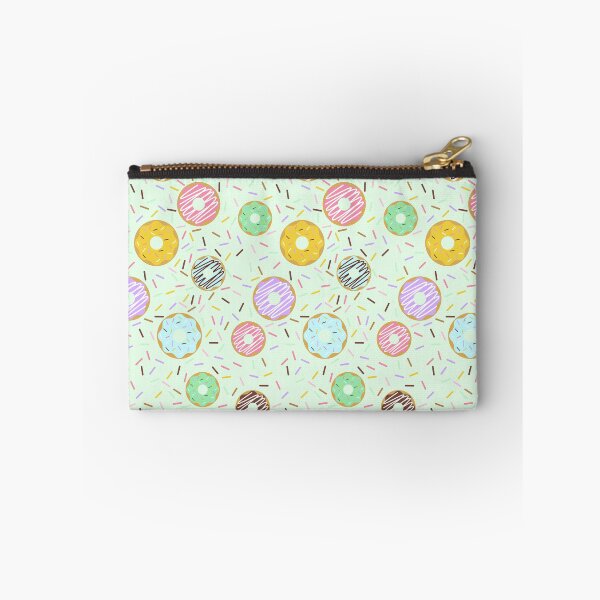 Item preview, Donuts with sprinkles, Mint background with mini doughnuts and rainbow sprinkles designed and sold by bestggraphico.