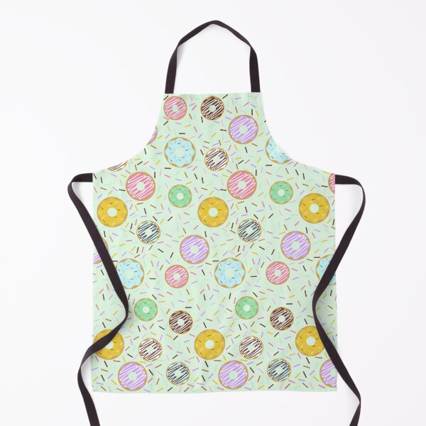 Item preview, Donuts with sprinkles, Mint background with mini doughnuts and rainbow sprinkles designed and sold by bestggraphico.