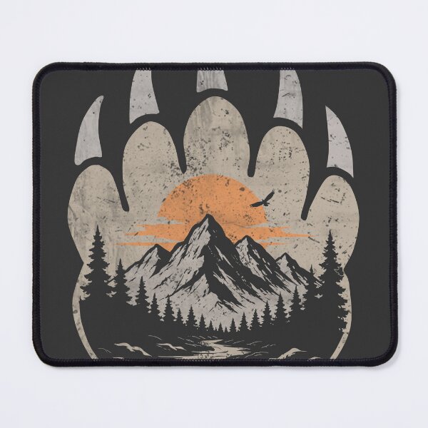 Item preview, Bear Paw Wilderness Vintage Shirt | Distressed Mountain Nature Graphic Tee | Rustic Outdoor Adventure T-Shirt designed and sold by Eyanosa Native Design.