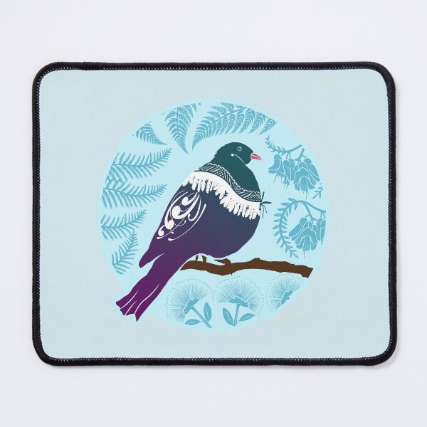 Item preview, Kereru in the Bush - Blue designed and sold by MY NEW ZEALAND.