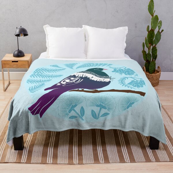 Item preview, Kereru in the Bush - Blue designed and sold by MY NEW ZEALAND.