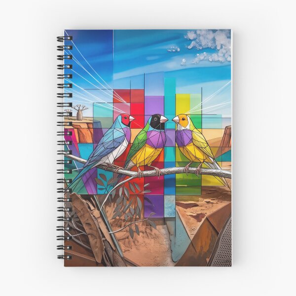 Item preview, Gouldian Finches Expressed in Modern Art designed and sold by Gouldian Care.