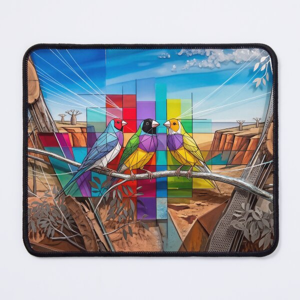 Item preview, Gouldian Finches Expressed in Modern Art designed and sold by Gouldian Care.