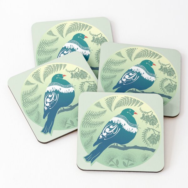 Item preview, Kereru in the Bush - Green designed and sold by MY NEW ZEALAND.