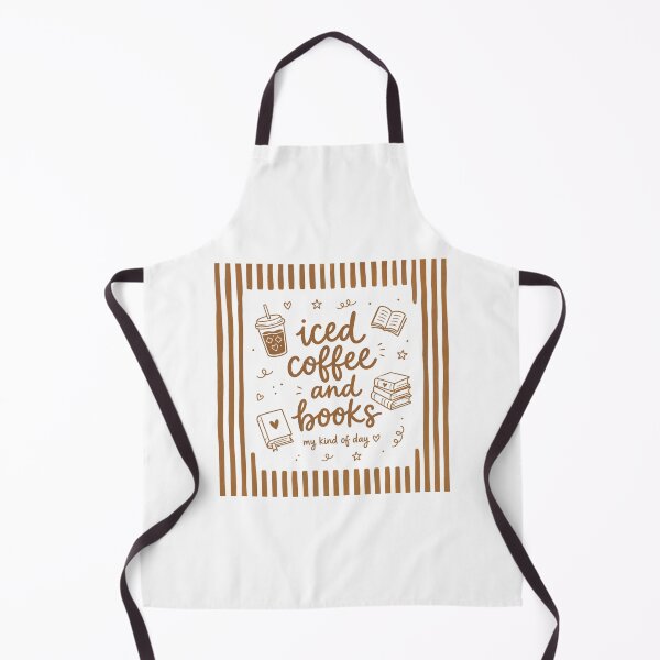 Item preview, Iced Coffee And Books My Kind Of Day Retro Line Art designed and sold by ElcastDesigns.