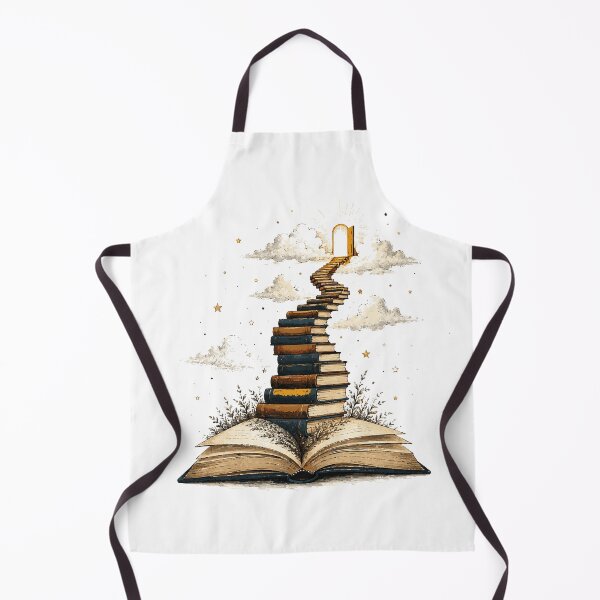 Item preview, Stairway of Books T-Shirt & Sticker | Journey Through Knowledge Illustration | Book Lover & Teacher Gift designed and sold by Sunday.Supply.