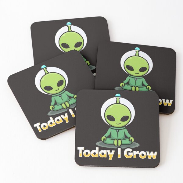Item preview, Today I Grow – Cute Alien Growth Mindset Cartoon Design designed and sold by HoMya.
