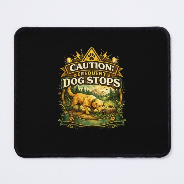 Item preview, Frequent Dog Stops Funny Dog Walking Humor designed and sold by PunchDrop.