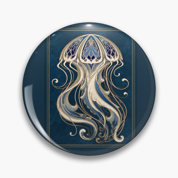 Item preview, Art Nouveau Jellyfish designed and sold by Helenaphotoart.