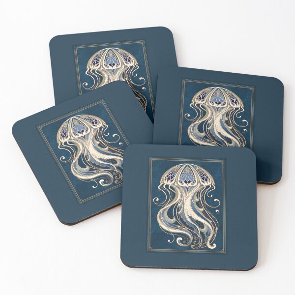 Item preview, Art Nouveau Jellyfish designed and sold by Helenaphotoart.