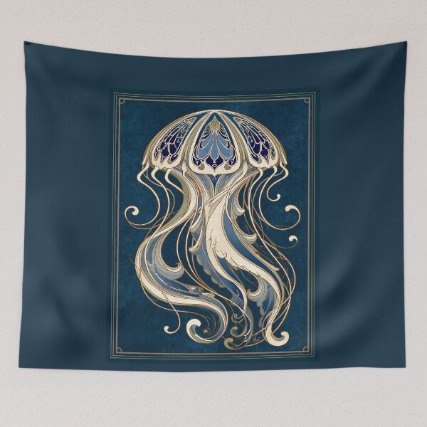 Item preview, Art Nouveau Jellyfish designed and sold by Helenaphotoart.