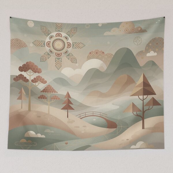 Item preview, Horizon Mandala (Sage) designed and sold by WeaveSphere.