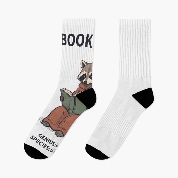 Artikelvorschau, Bücherwurm Waschbär Genie Bibliophile Spezies überwältigt entworfen und verkauft von BobbyTee Merch.