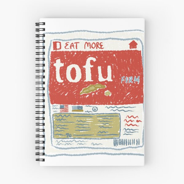 Item preview, tofu art food art oil pastel designed and sold by KitschByKate.