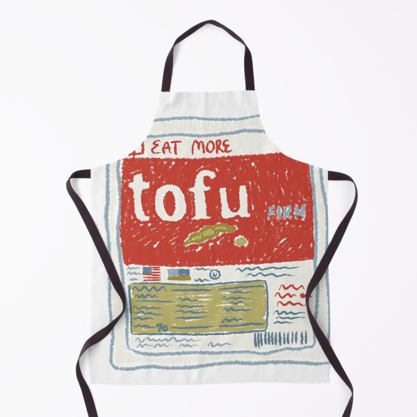 Item preview, tofu art food art oil pastel designed and sold by KitschByKate.