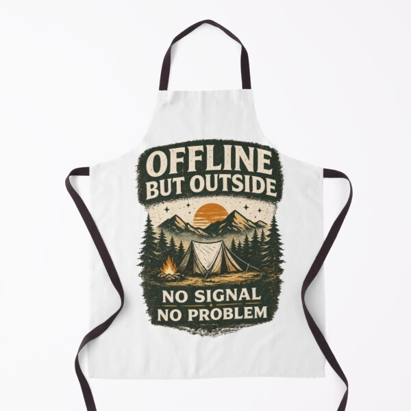Item preview, Offline But Outside Vintage Camping Adventure designed and sold by ShootingStarST.