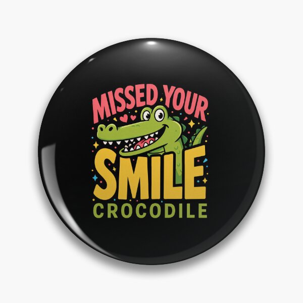 Item preview, Missed Your Smile Crocodile designed and sold by InkRebelia.