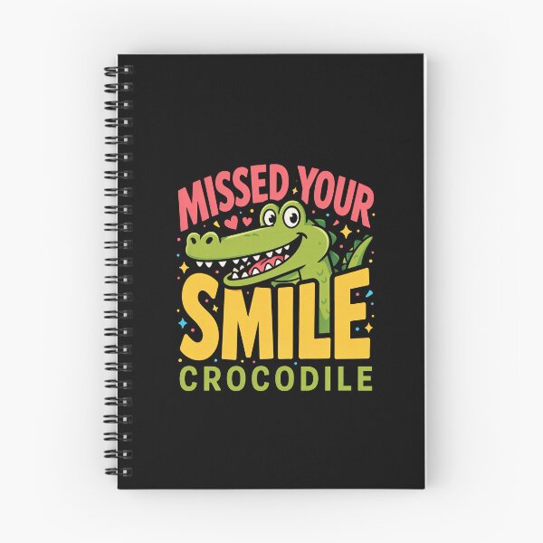 Item preview, Missed Your Smile Crocodile designed and sold by InkRebelia.