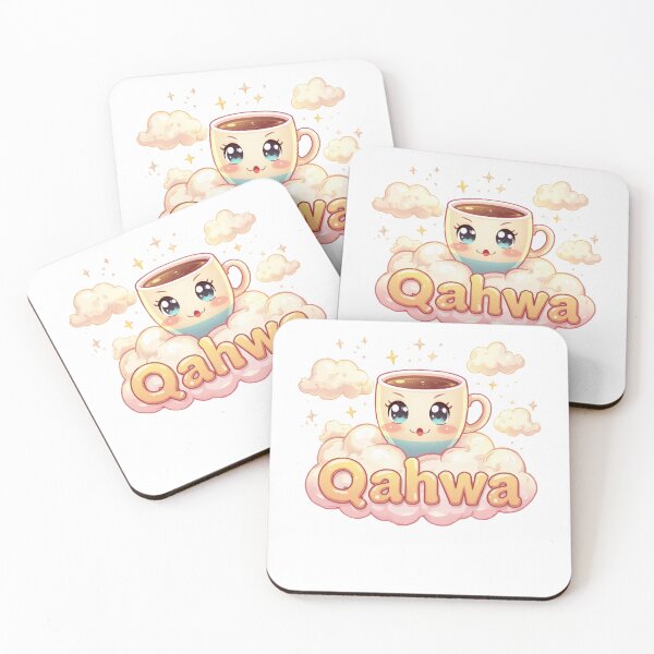 Item preview, Qahwa – Cute Arabic Coffee Kawaii Design designed and sold by zmsl.
