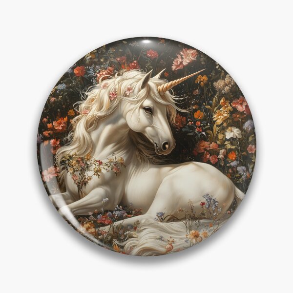Item preview, White Unicorn Floral Fantasy by Moose Disco designed and sold by MooseDisco.